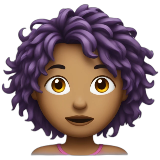 disheveled girl berry emoji