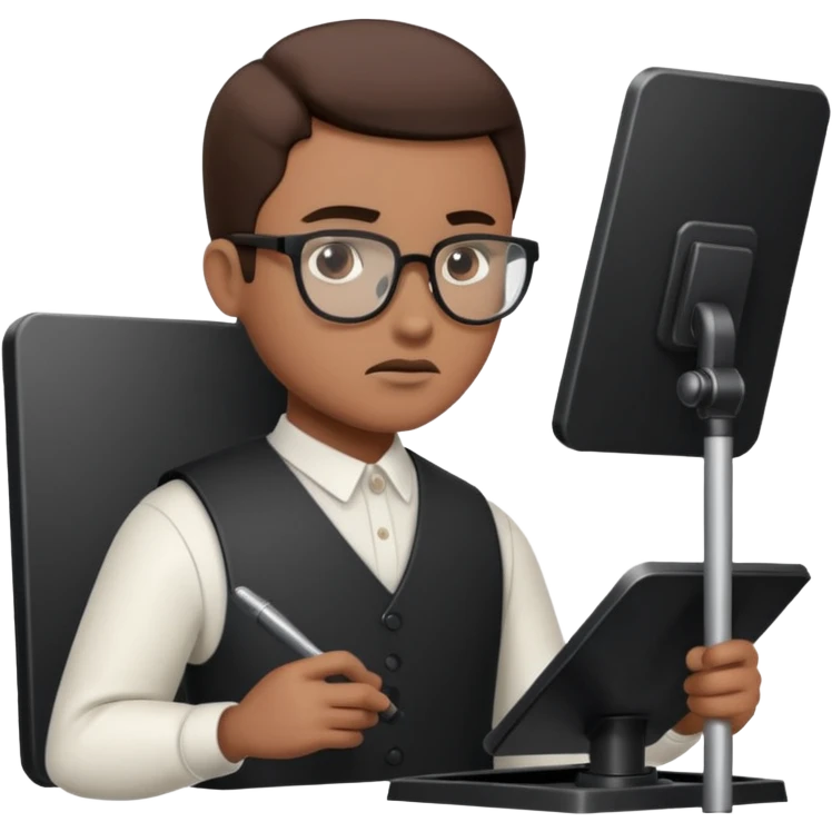 working with a prompter emoji