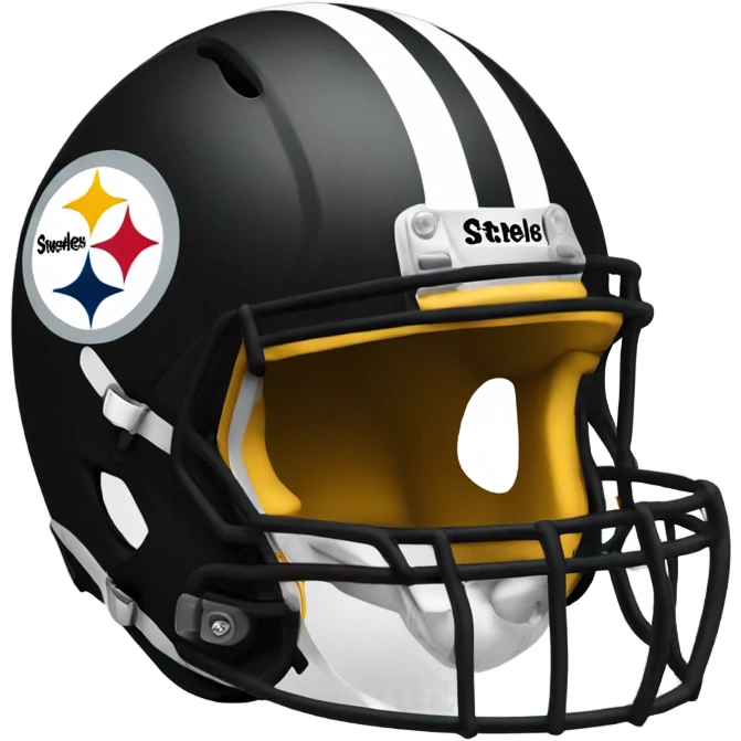 Steelers helmet with logo emoji