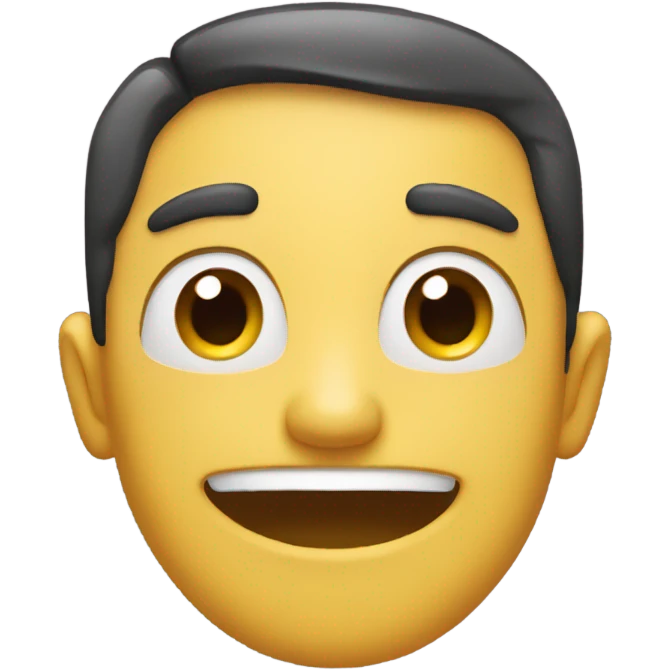 Person weird smile  emoji