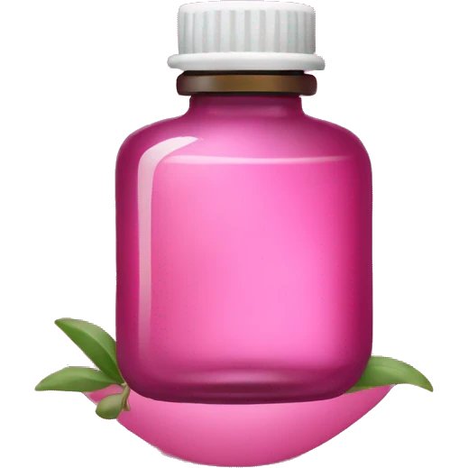 Essential oils pink color  emoji