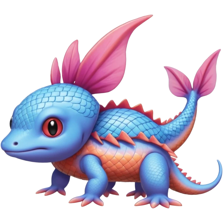 Cute Reptilian-Axolotl-Mudkip-Digimon-Fakémon-dragon emoji