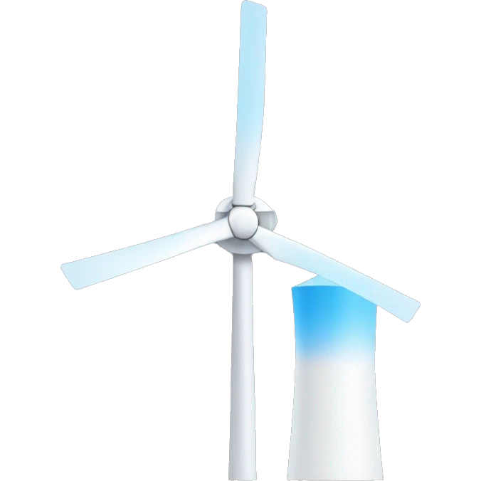 Wind turbine emoji