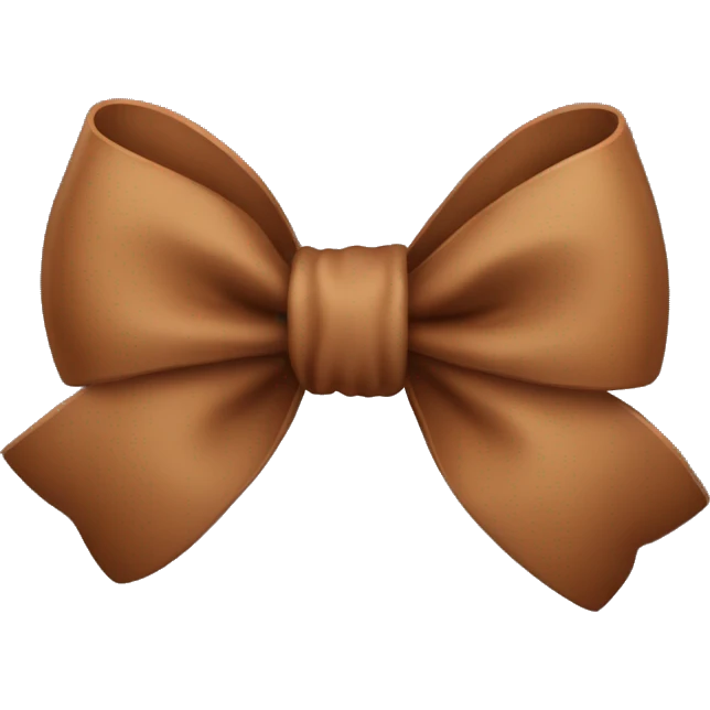 Brown bow emoji