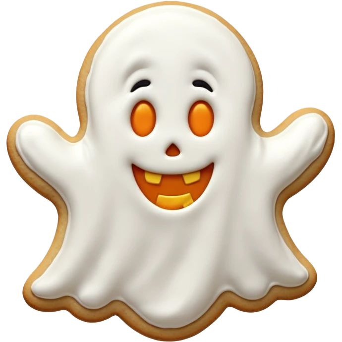 halloween ghost cookie emoji