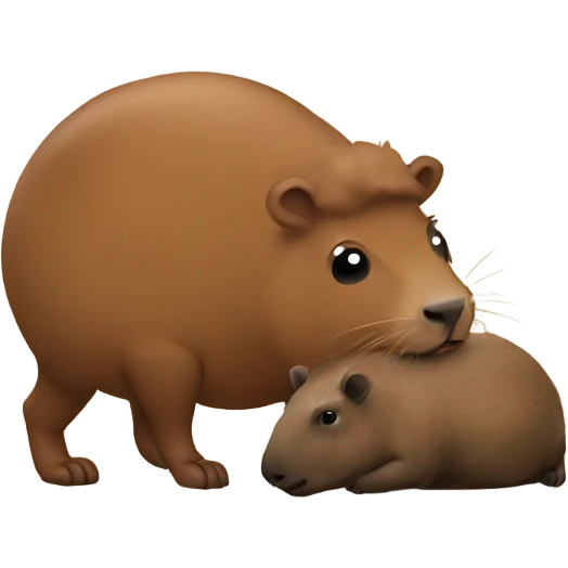 poop with a capybara emoji
