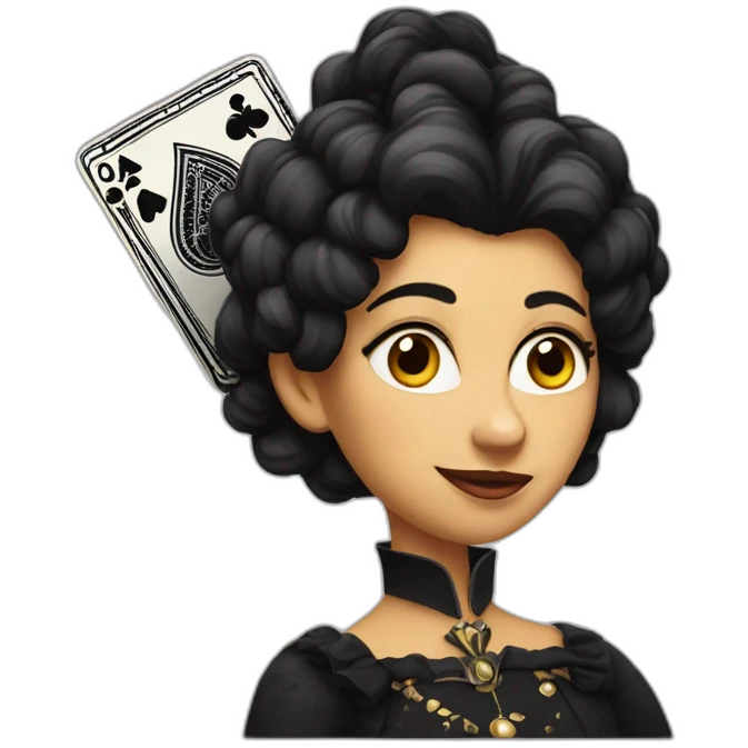 Queen of spades emoji