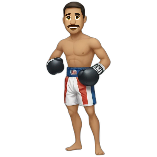 Boxeador blanco y rubio emoji