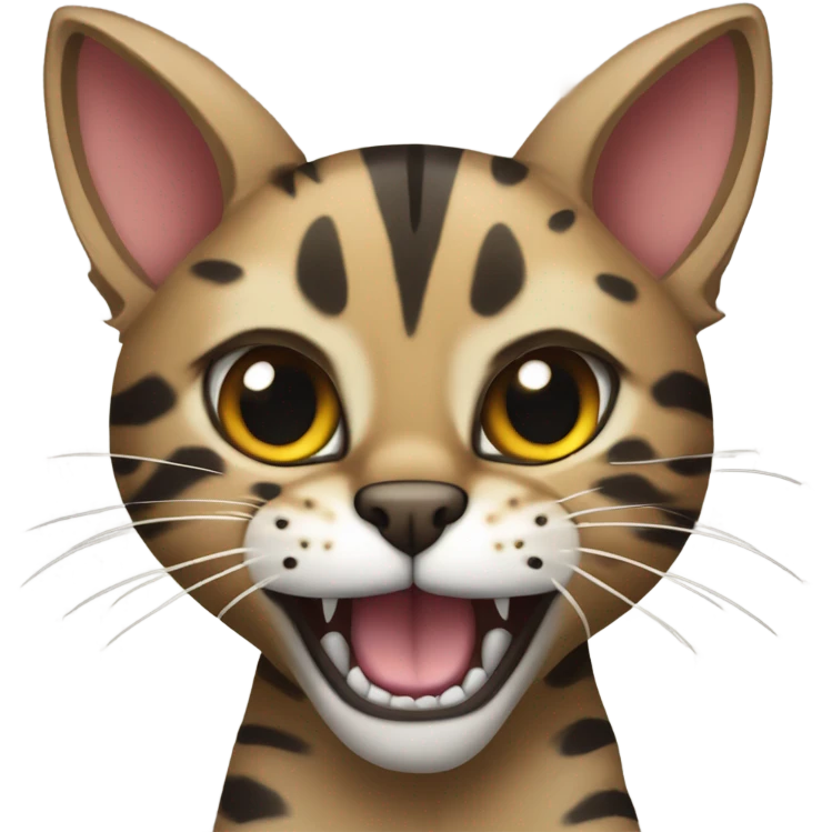 Angry Savannah cat emoji