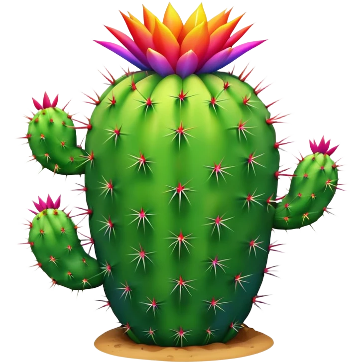 rainbow cactus emoji