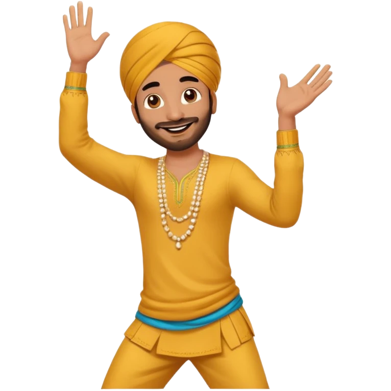 Male Punjabi is dancing on emoji emoji emoji
