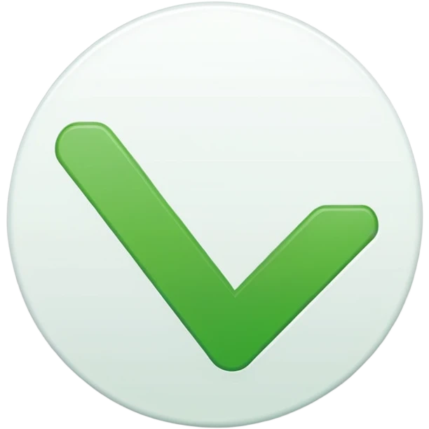 green checkmark 2d symbol emoji