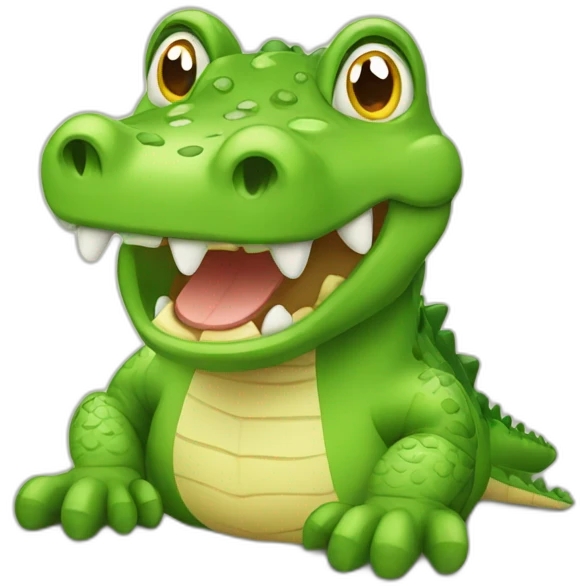 Cutest crocodile emoji
