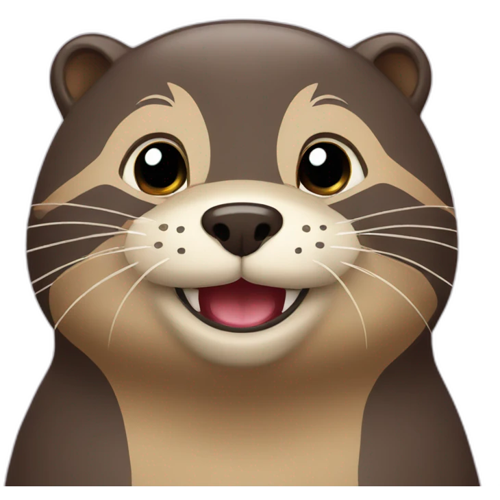 Chat avec loutre emoji