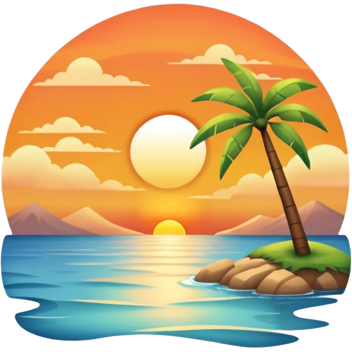 Wind, breeze, calm ,views, sunset, peace emoji