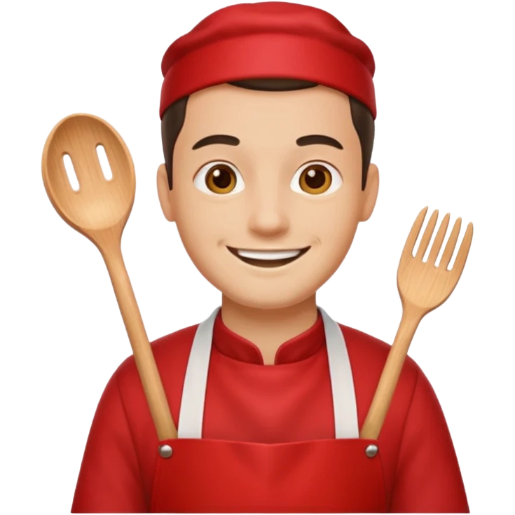 man red apron  emoji