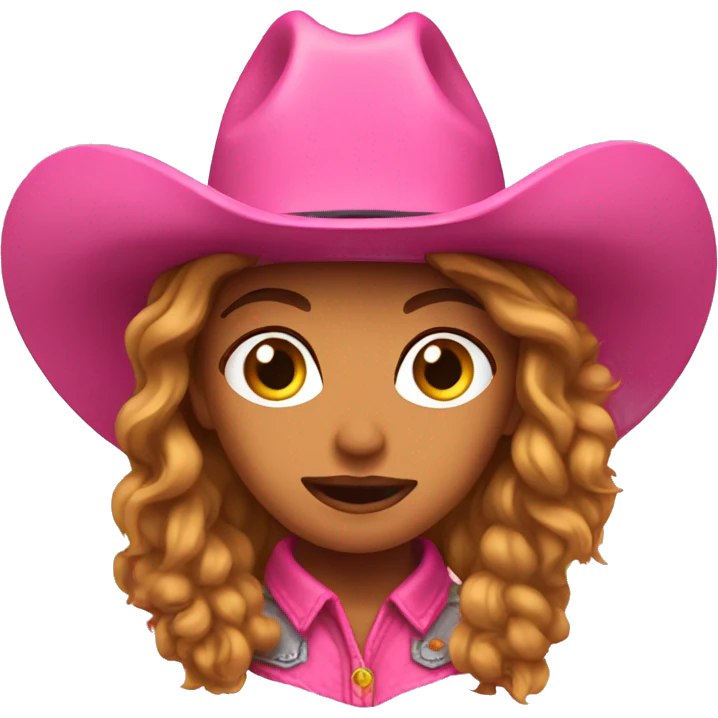 Pink cowgirl  emoji