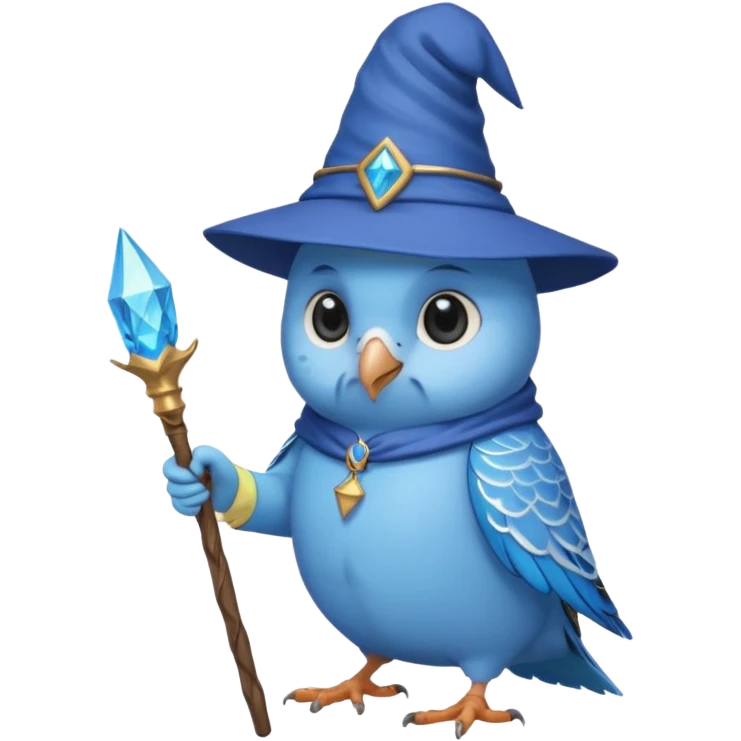 Budgie wizard emoji