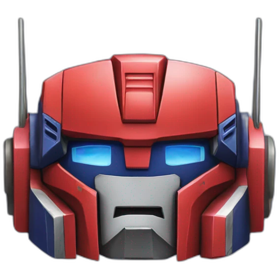 Optimus prime playing videogame emoji
