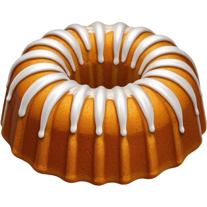 Pumpkin spiced Bundt cake emoji