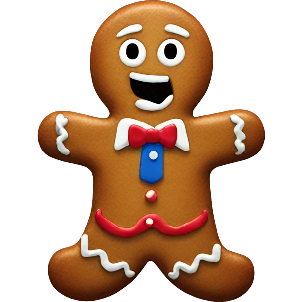 Donald Trump gingerbread man emoji