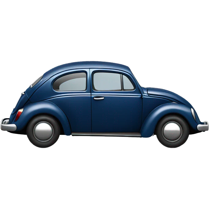 Navy blue voltswagon beetle emoji