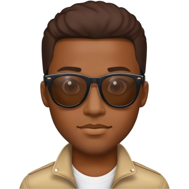 Cool black guy wearing sunglasses emoji