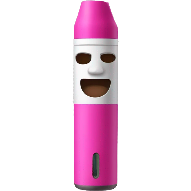 pink electronic cigarette emoji