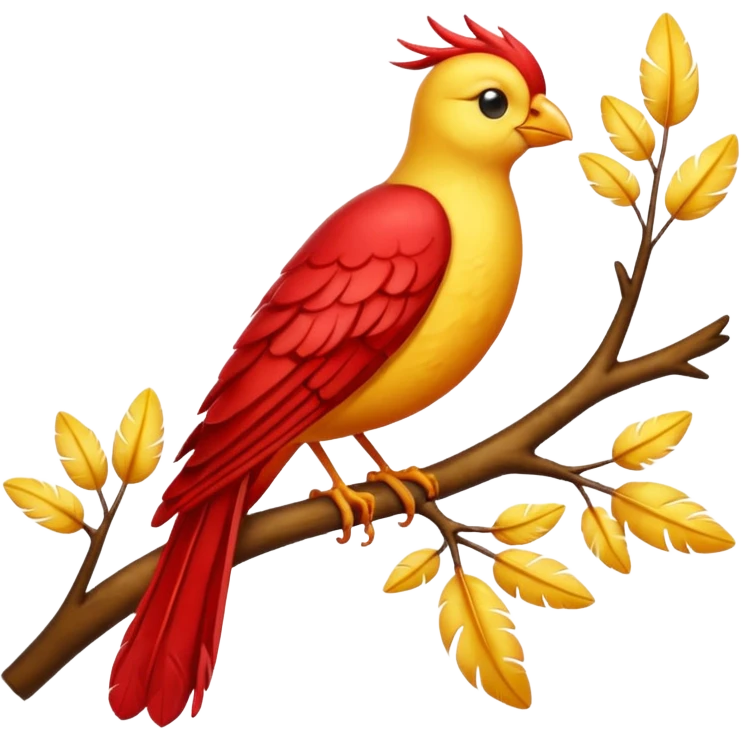 liverpool bird on the branch of tree emoji