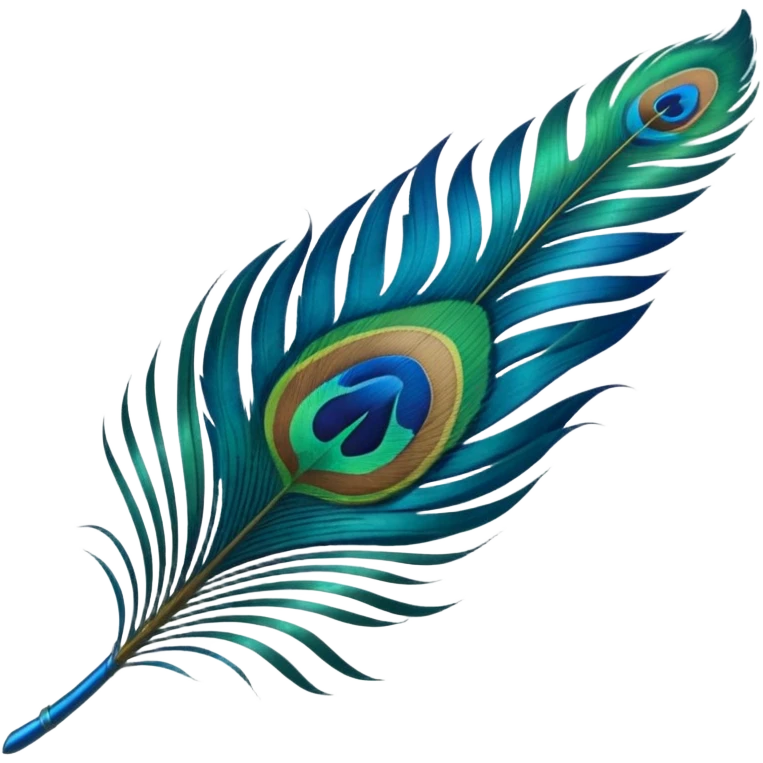 Peacock feather emoji