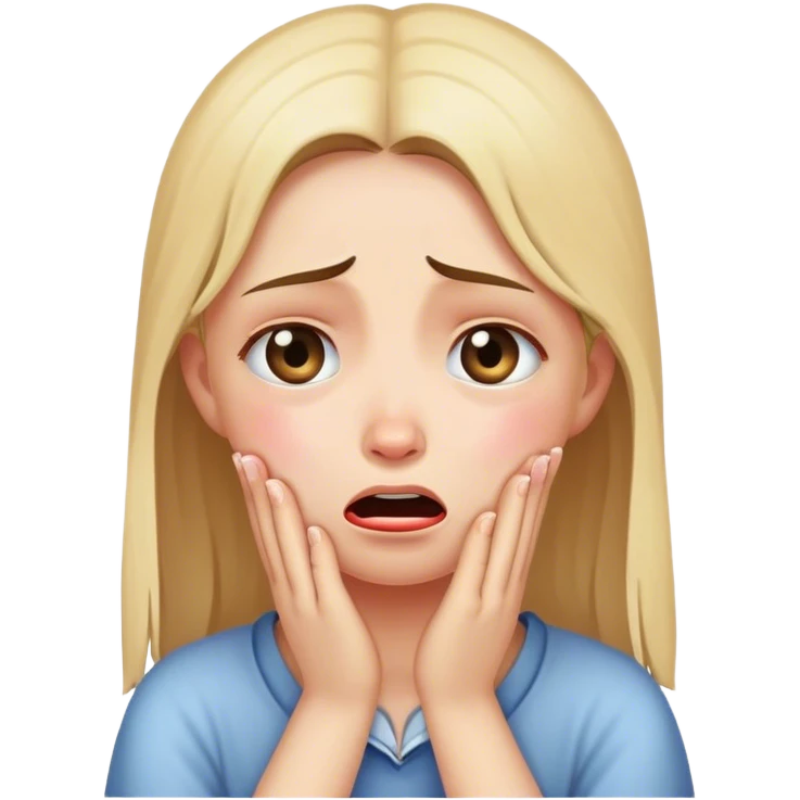 Girl Crying and begging  emoji