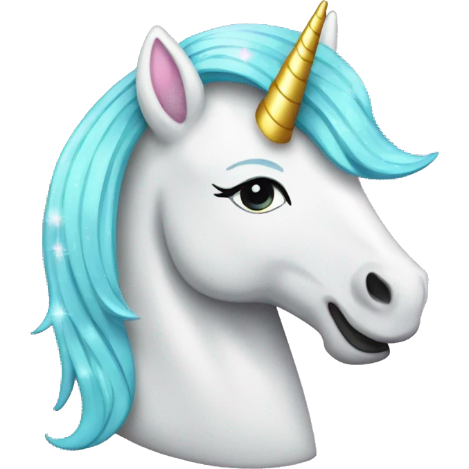 Glitzer Einhorn emoji