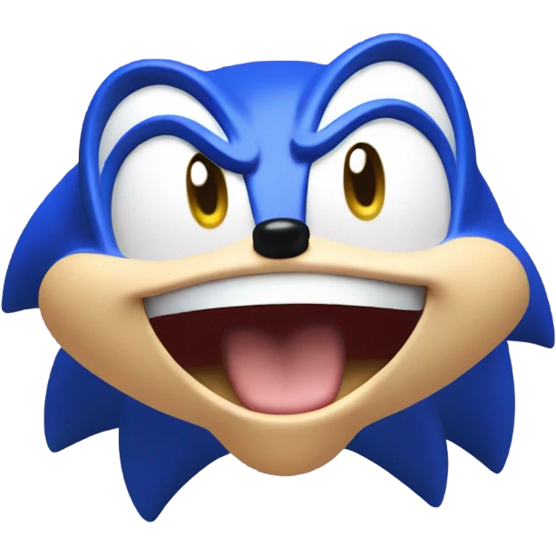 Sonic the hedgehog saying “I farted” emoji