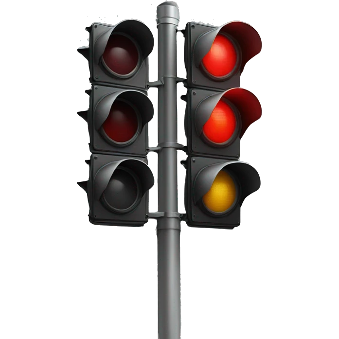 red traffic light emoji