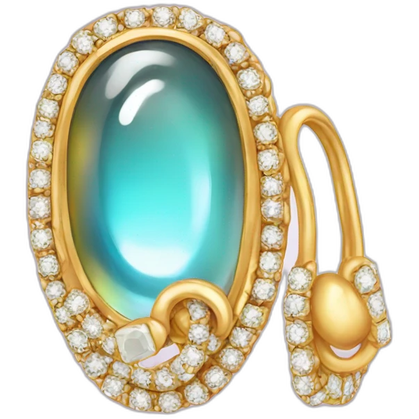 ear with lots of jewelry emoji