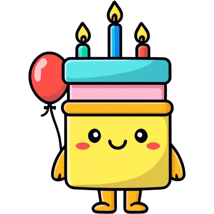 Happy birthday emoji
