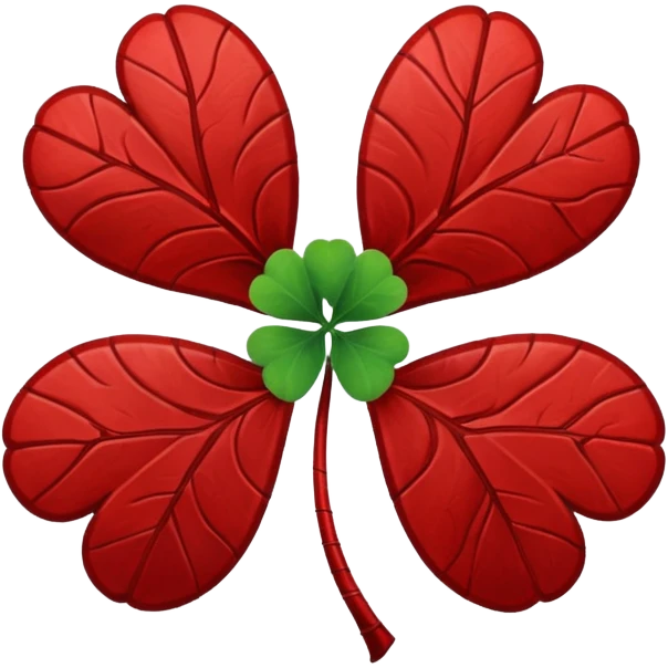 Devil 5 leaf clover  emoji