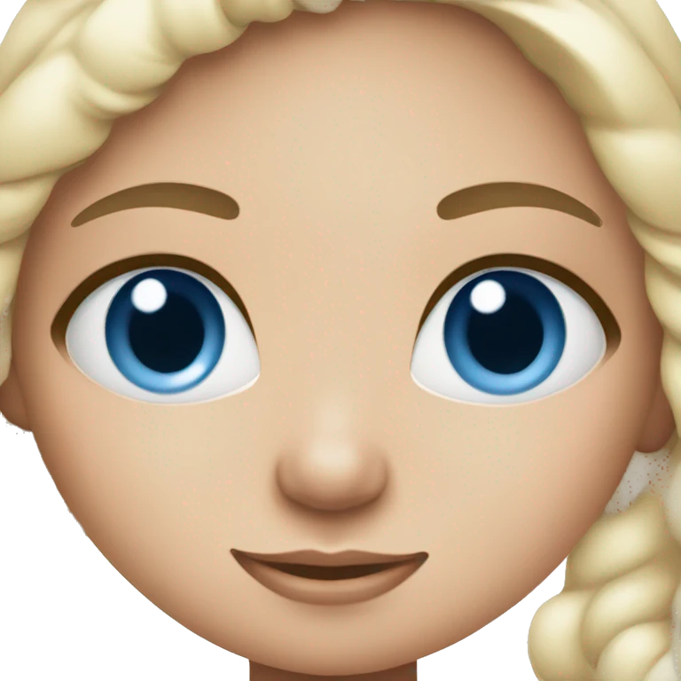 Girl with blue eyes and wearing pajamas  emoji