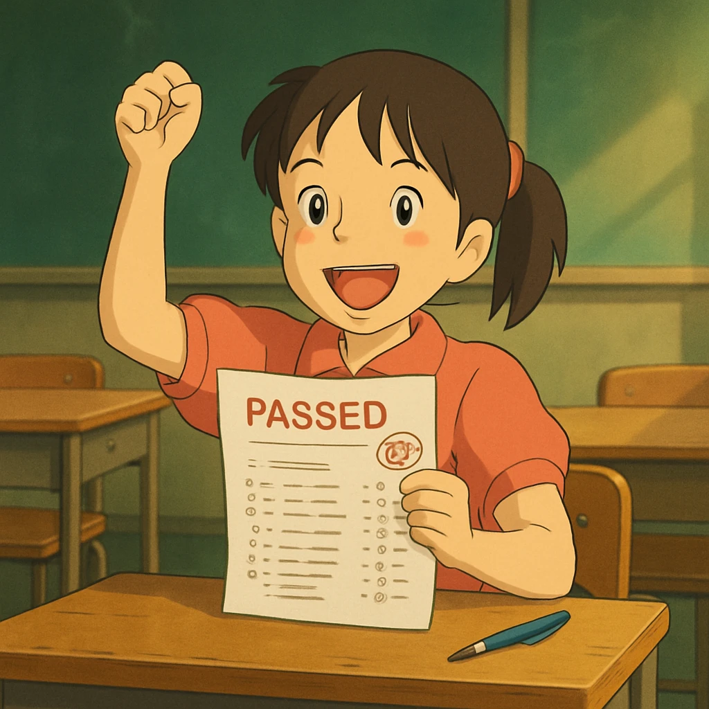 pass an exam emoji
