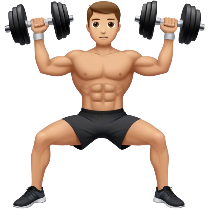 dumbbell fly chest exercise emoji