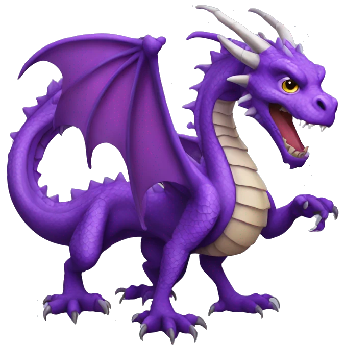 Purple dragon emoji