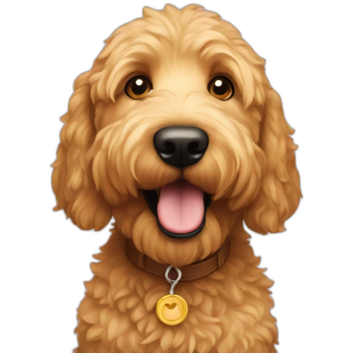 golden doodle dog emoji