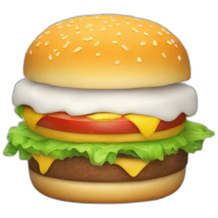 QR code mobile phone burger and beer emoji