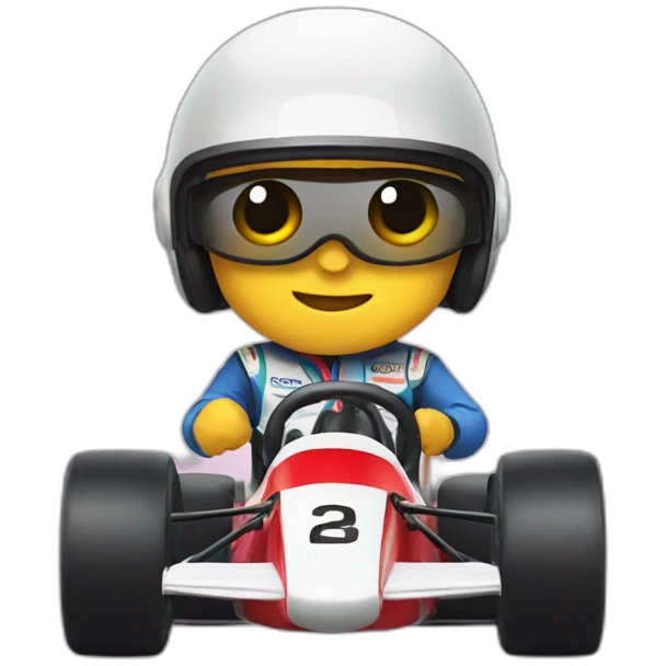 create a emoji car racer emoji