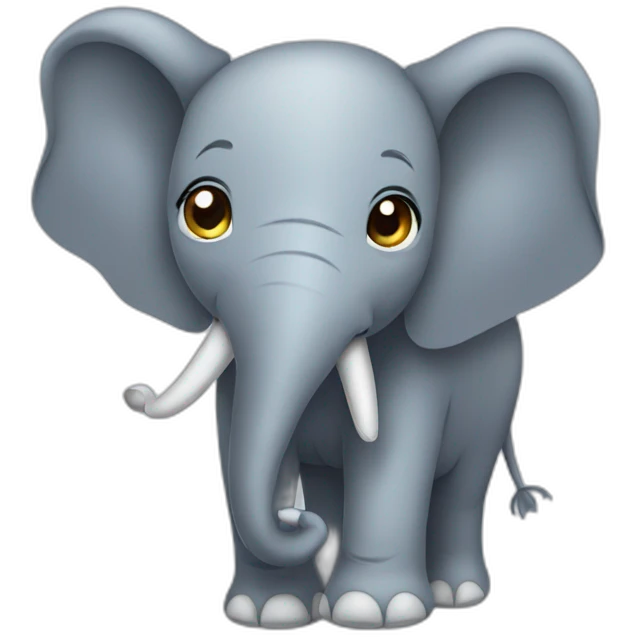 Cute-Elefant emoji