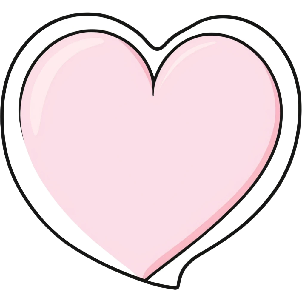 Baby pink heart  emoji
