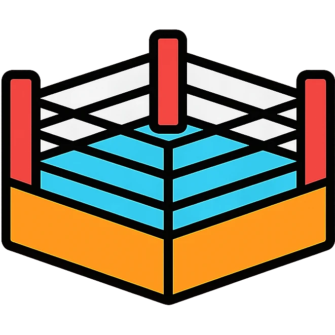 boxing ring, simple icon style emoji