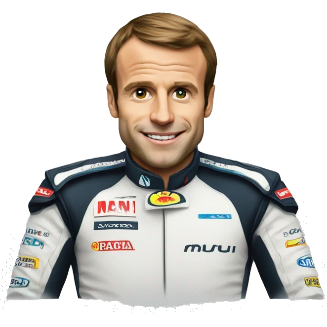 macron en formule 1 emoji