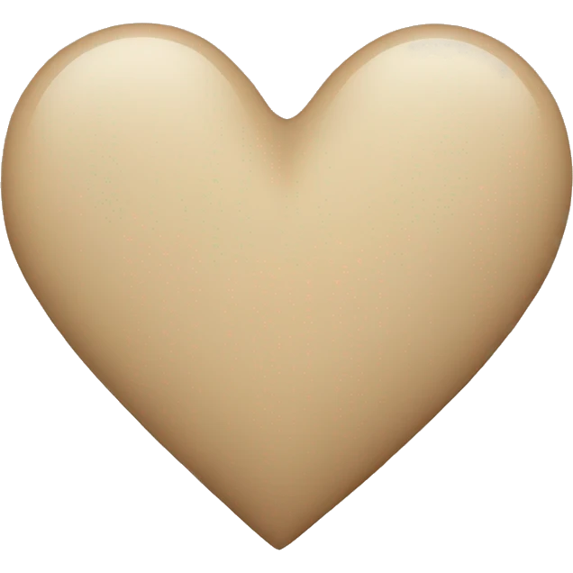 Beige heart emoji