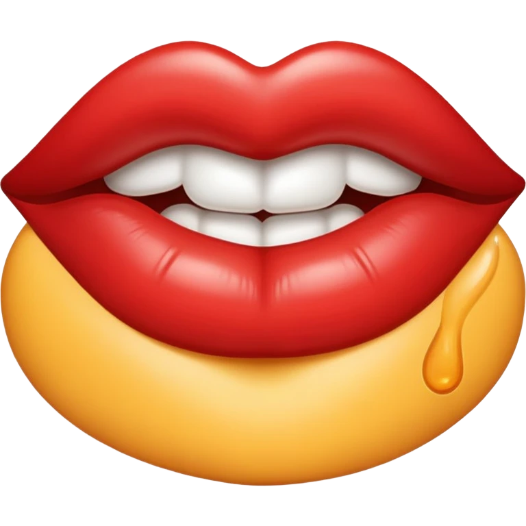 kiss lip white  emoji